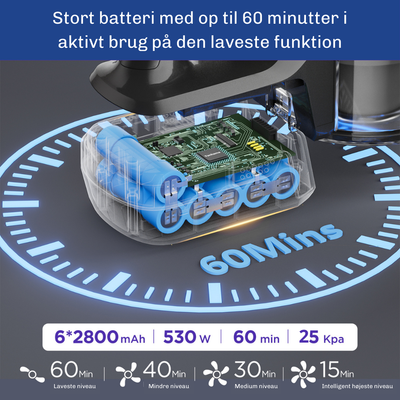 EasyStøvsuger Pro - Ledningsfri støvsuger