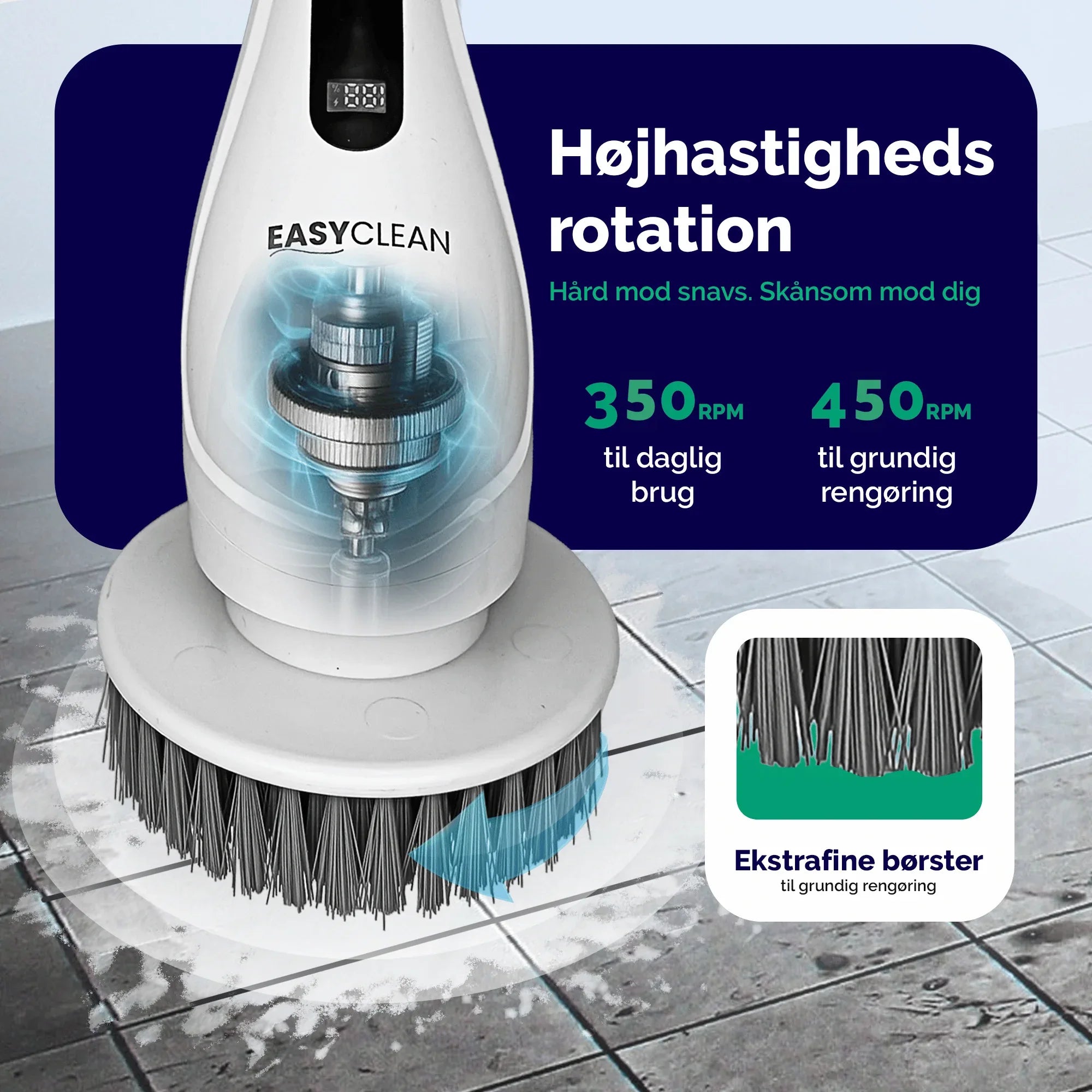 EasyBrush Pro™ | Den ultimative elektriske rengøringsbørste