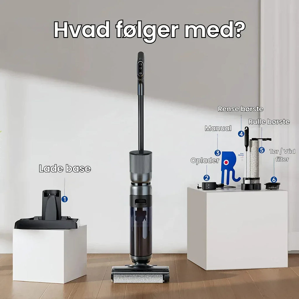 EasyClean 3-i-1 Ledningsfri Vådstøvsuger - EasyClean