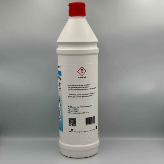 Prime Source - Kalkfjerner Frisk Sur - Svanemærket med Farve/Parfume Rød, 1 liter