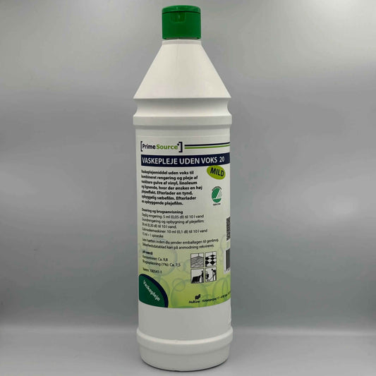 Prime Source Mild 20 – Vaskeplejemiddel uden Parfume og Voks, svanemærket, 1 Liter