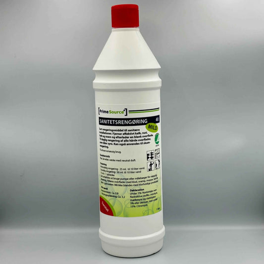 Prime Source - Sanitetsrengøring - Mild 40 Svanemærket uden farve/parfume - 1 liter