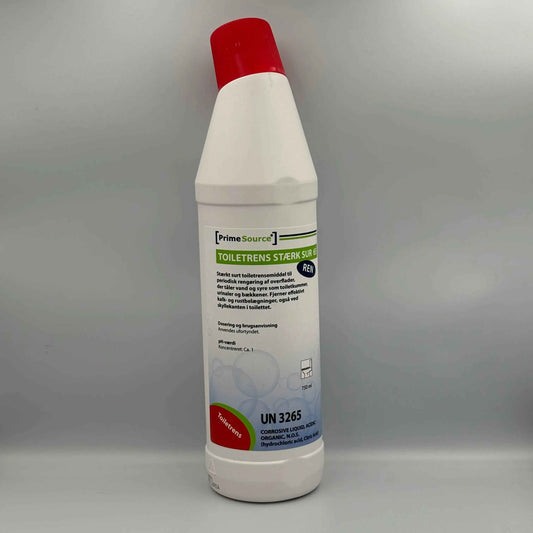 Prime Source - Stærk Sur Toiletrens 65 – Kalk- og Rustfjerner - Svanemærke, 750 ml